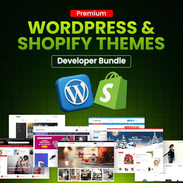 Premium WordPress & Shopify Themes – Developer Bundle